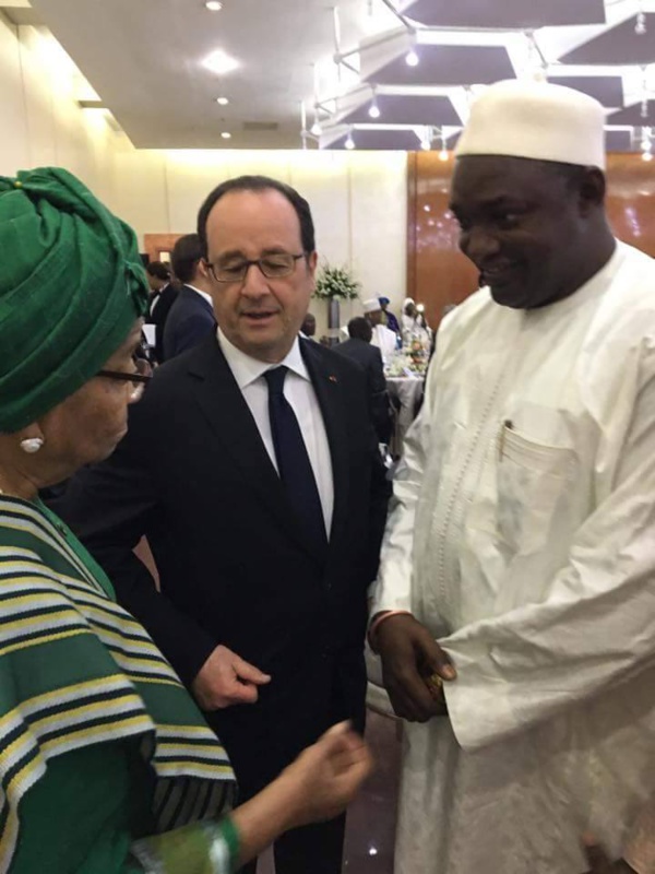 Les images du Pr Adama Barrow présent au sommet Afrique-France à Bamako