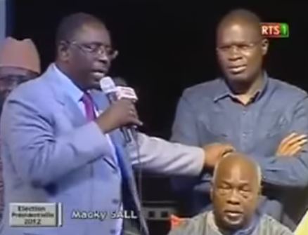 Vidéo-Macky Sall et Khalifa Sall lors du deuxième tour de la présidentielle de 2012