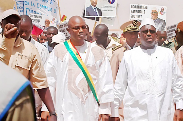 Amadou Kane a mobilisé toute la commune pour accueillir le président de la République ce matin a Ogo