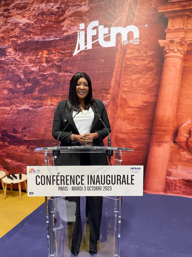 Mame Diarra Diouf, directrice des loisirs au Ministère du Tourisme et des Loisirs du Sénégal au salon TOP Résa 2023