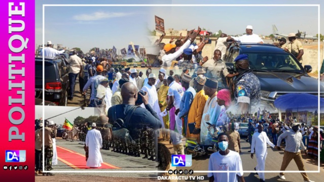 Tournée économique: Le Président Macky Sall vient d'arriver à Kaolack.