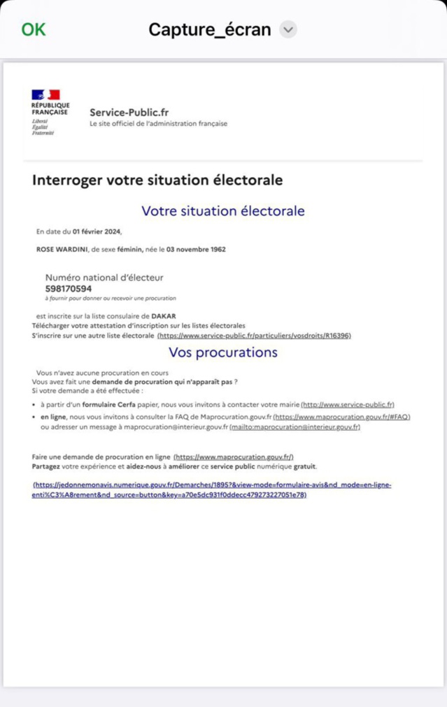 Double nationalité: Rose Wardini, candidate à l'élection présidentielle, inscrite sur le fichier électoral français