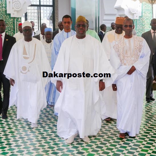 Prière Korité du chef de l'Etat à la Grande Mosquée Dakar