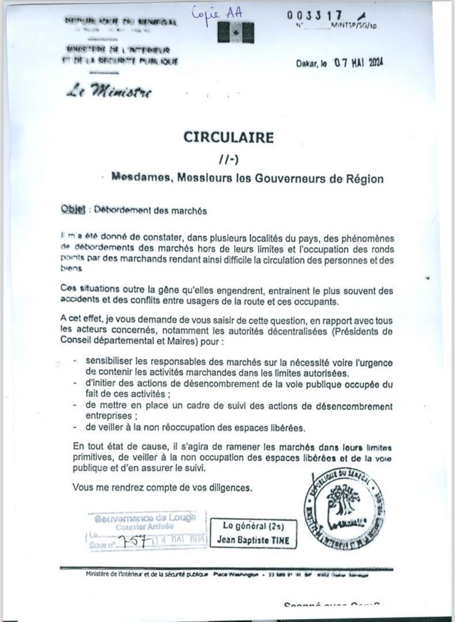 Déguerpissements : La circulaire qui contredit Ousmane Sonko