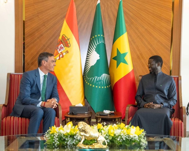 En séjour au Sénégal,  le Président du gouvernement Espagnol reçu par le l'État Bassirou Diomaye Faye 