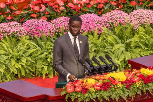 CEREMONIE D’OUVERTURE DU 4ème SOMMET DU FORUM SINO-AFRICAIN (FOCAC)-   VOICI L'INTÉGRALITÉ DU DISCOURS DU PRÉSIDENT BASSIROU DIOMAYE DIAKHAR FAYE