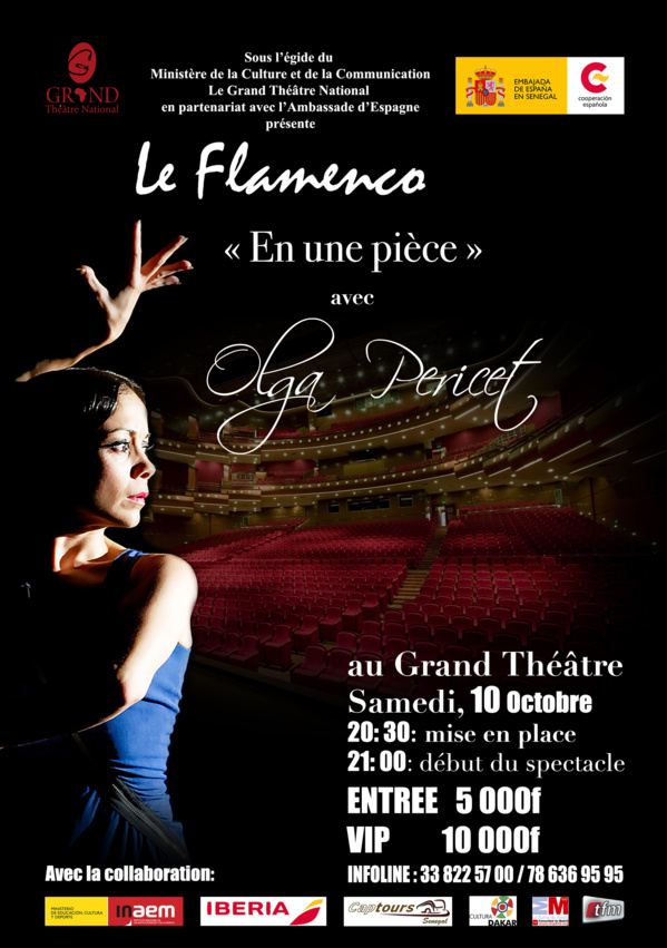 SPECTACLE FLAMEMENCO DE LA COMPAGNIE OLGA PERICET  Le Grand Théâtre va vibrer au rythme de la musique espagnole ce samedi