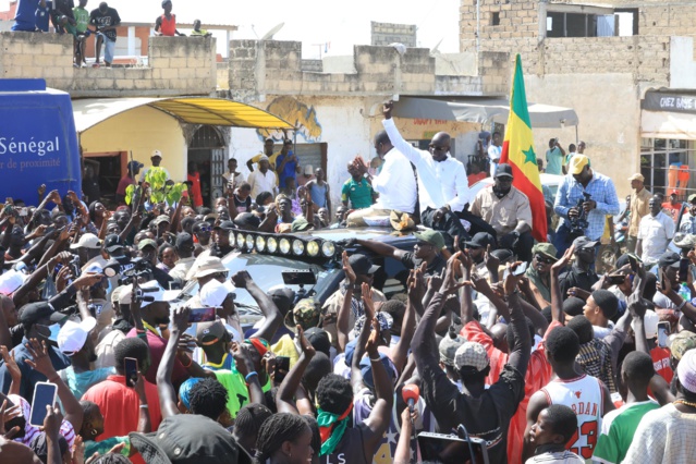 Campagne électorale à l'étape de Joal- Ousmane Sonko draine encore des foules !