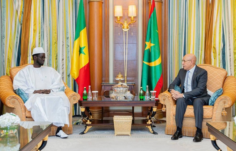 Rencontre- Le président Bassirou Diomaye s'est entretenu avec son homologue Mauritanien,  Mohamed Ould Cheikh El Ghazouani