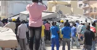 Effondrement d'une dalle à coté de l'ancienne gare routière Malick Sy (1 mort et 3 blessés)