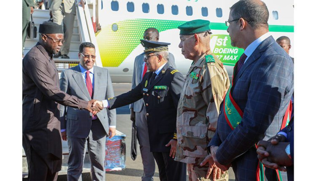 Le Premier ministre et son homologue sénégalais arrivent à Nouadhibou