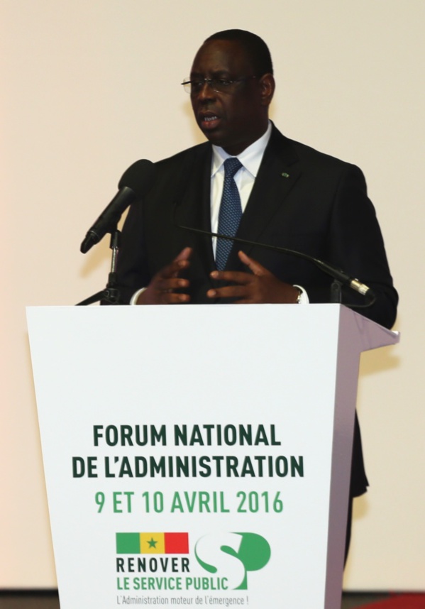 Voici l'intégralité du discours du Pr Macky Sall au Forum National de l'Administration !