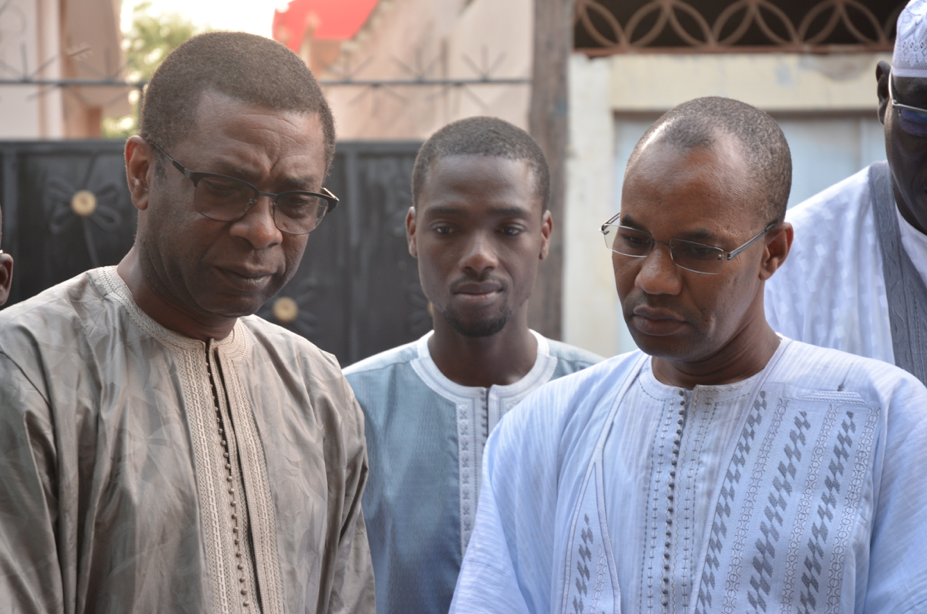 Youssou Ndour et sa délégation à la maison mortuaire