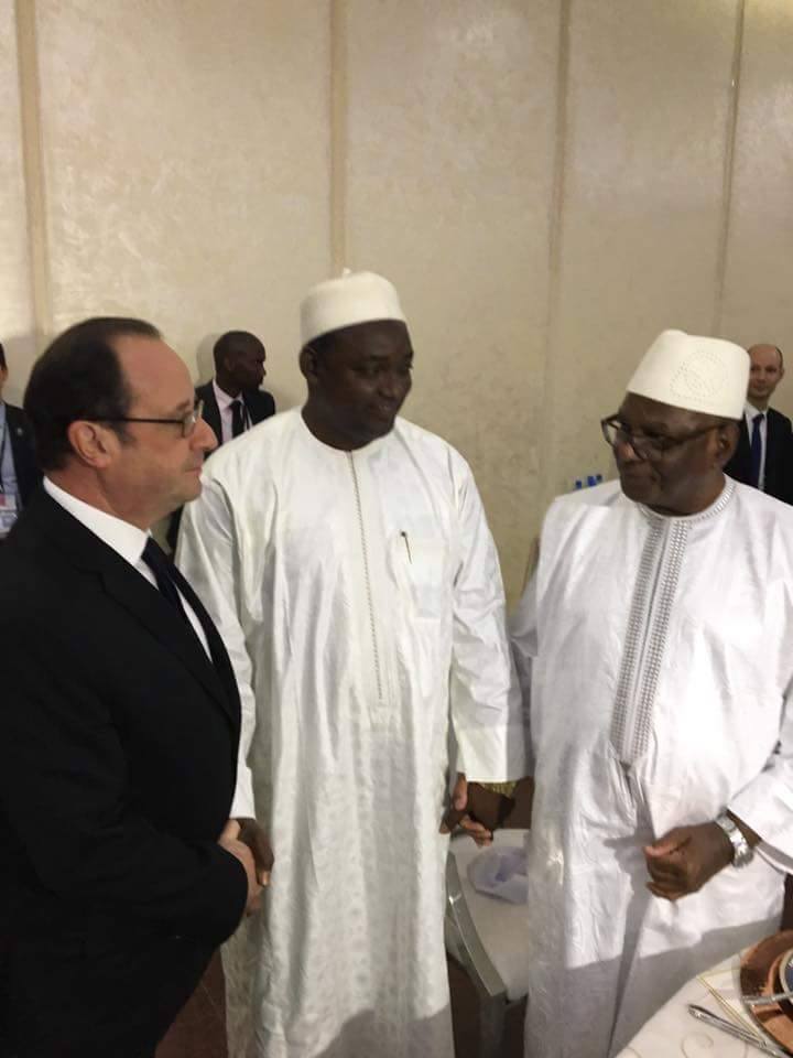 Les images du Pr Adama Barrow présent au sommet Afrique-France à Bamako