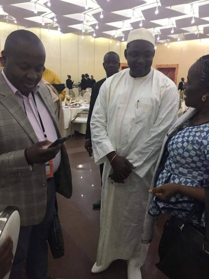 Les images du Pr Adama Barrow présent au sommet Afrique-France à Bamako