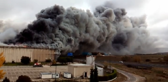 Incendie à la sococim-  Les coques d'arachide créent la panique