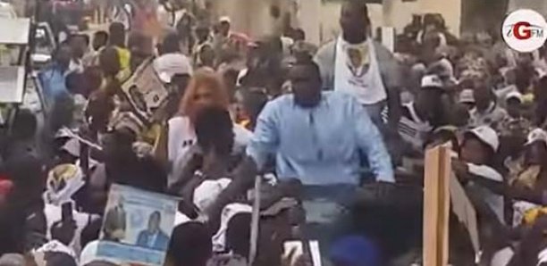 Modou Lo au meeting de Macky Sall à Dagana [VIDEO]