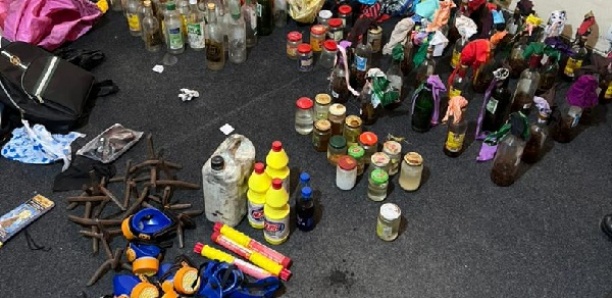 Foret de Mbao: Saisie d'un lot de cocktails Molotov et 2 bouteilles de 20 litres remplies d'essence