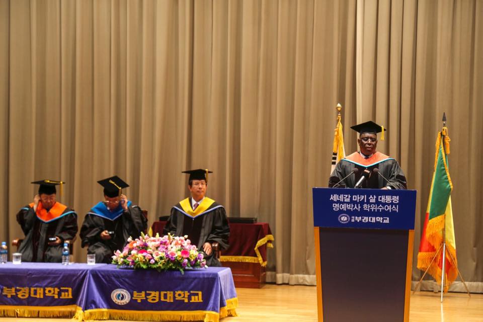 Macky Sall, docteur honoris causa de l’université nationale de Pukyong, en Corée du Sud