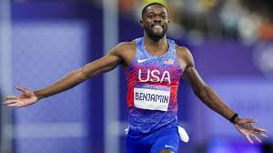 Rai Benjamin remporte l'or sur 400 mètres haies