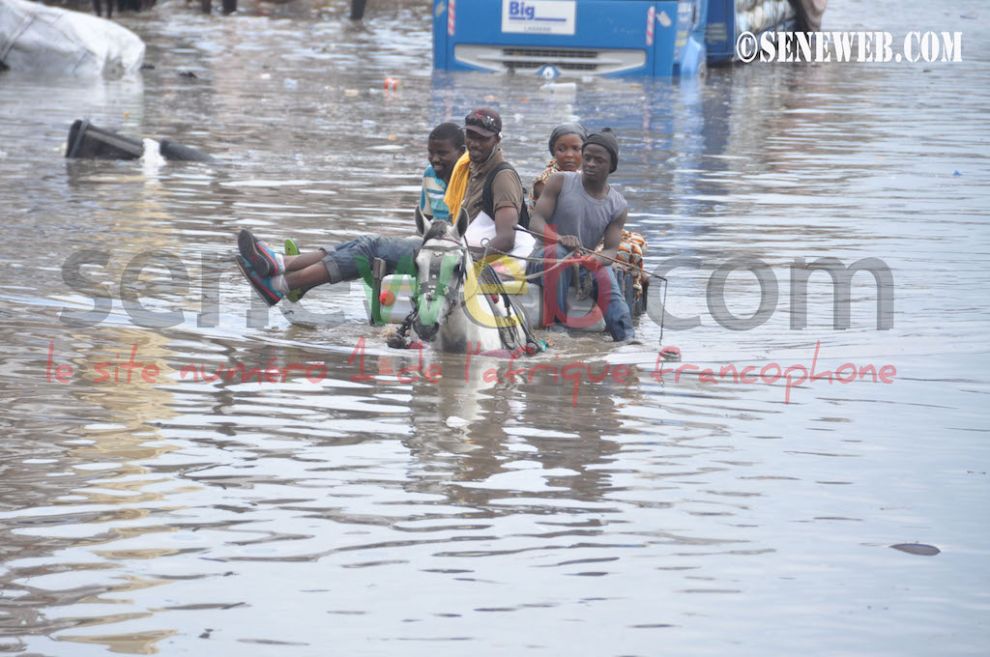 [Photos-Video] La banlieue envahie par les eaux de pluies