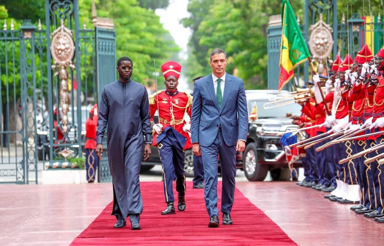 En séjour au Sénégal,  le Président du gouvernement Espagnol reçu par le l'État Bassirou Diomaye Faye 