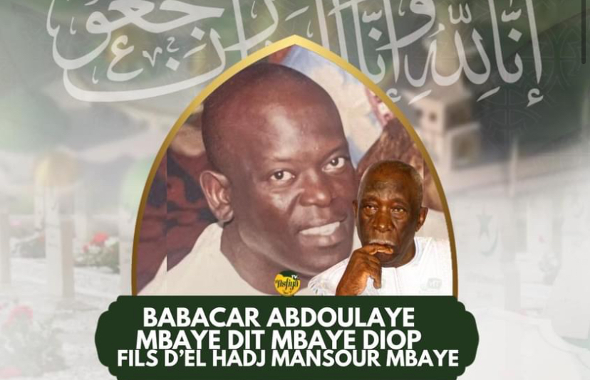 Nécrologie -Haj Mansour Mbaye endeuillé 