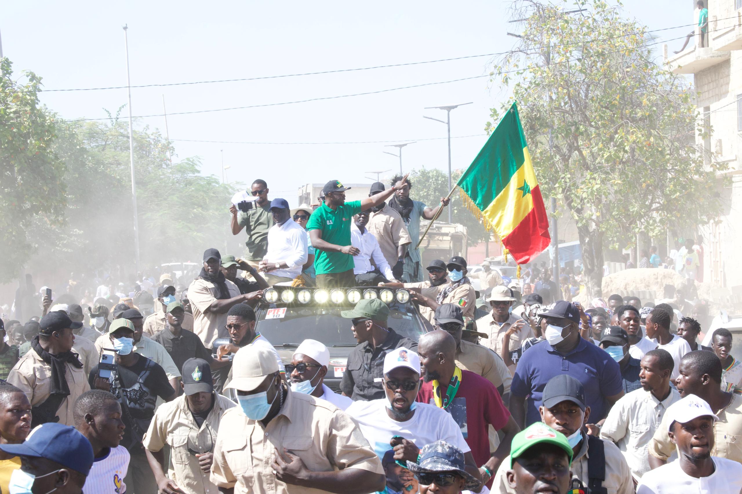 Campagne électorale à l'étape de Joal- Ousmane Sonko draine encore des foules !