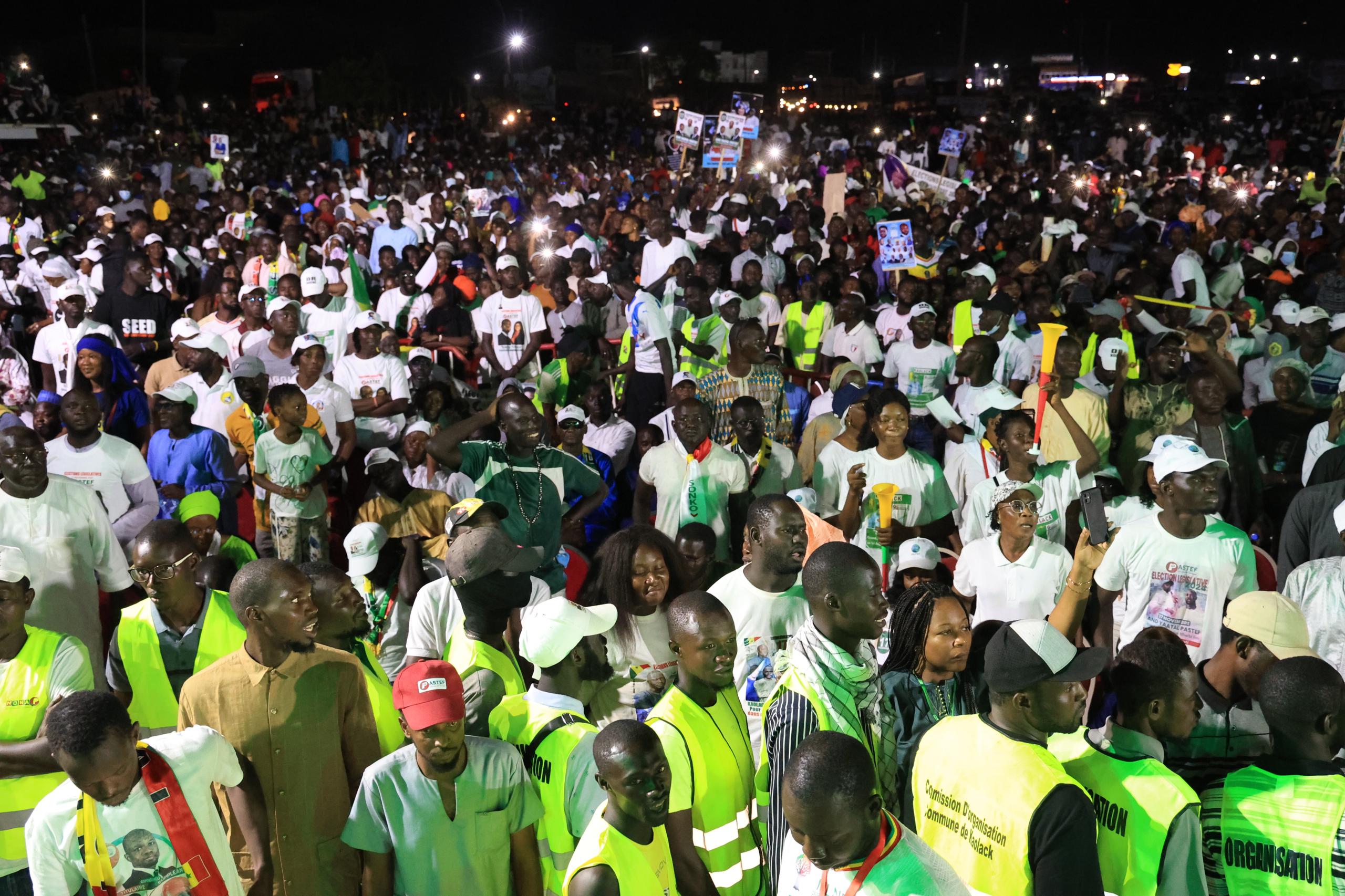 Campagne électorale pour les législatives- Kaolack déroule le tapis rouge à Ousmane Sonko et Cie (IMAGES)