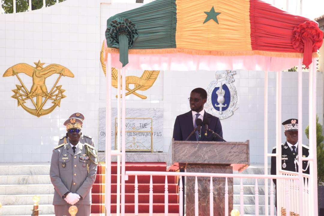 LE PRÉSIDENT BASSIROU DIOMAYE FAYE ANNONCE LA PROCHAINE ADOPTION D’UNE LOI SUR LA DÉFENSE ET LA SÉCURITÉ NATIONALE