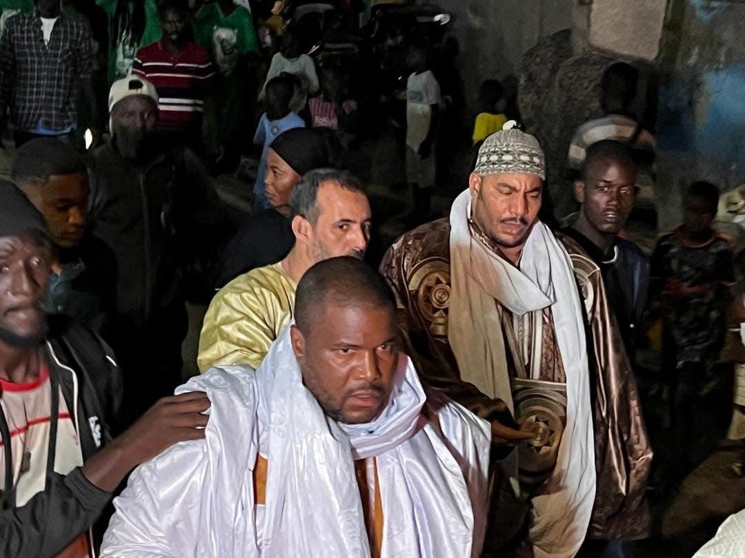 Tournée 2024- Revivez l'arrivée du khalife general des Khadre à St Louis, Cheikhna cheikh Abdoul Aziz Aïdara Ould cheikh AYAH ould Cheikh Talibouya ould Cheikhna Cheikh Sadbouh Aïdara