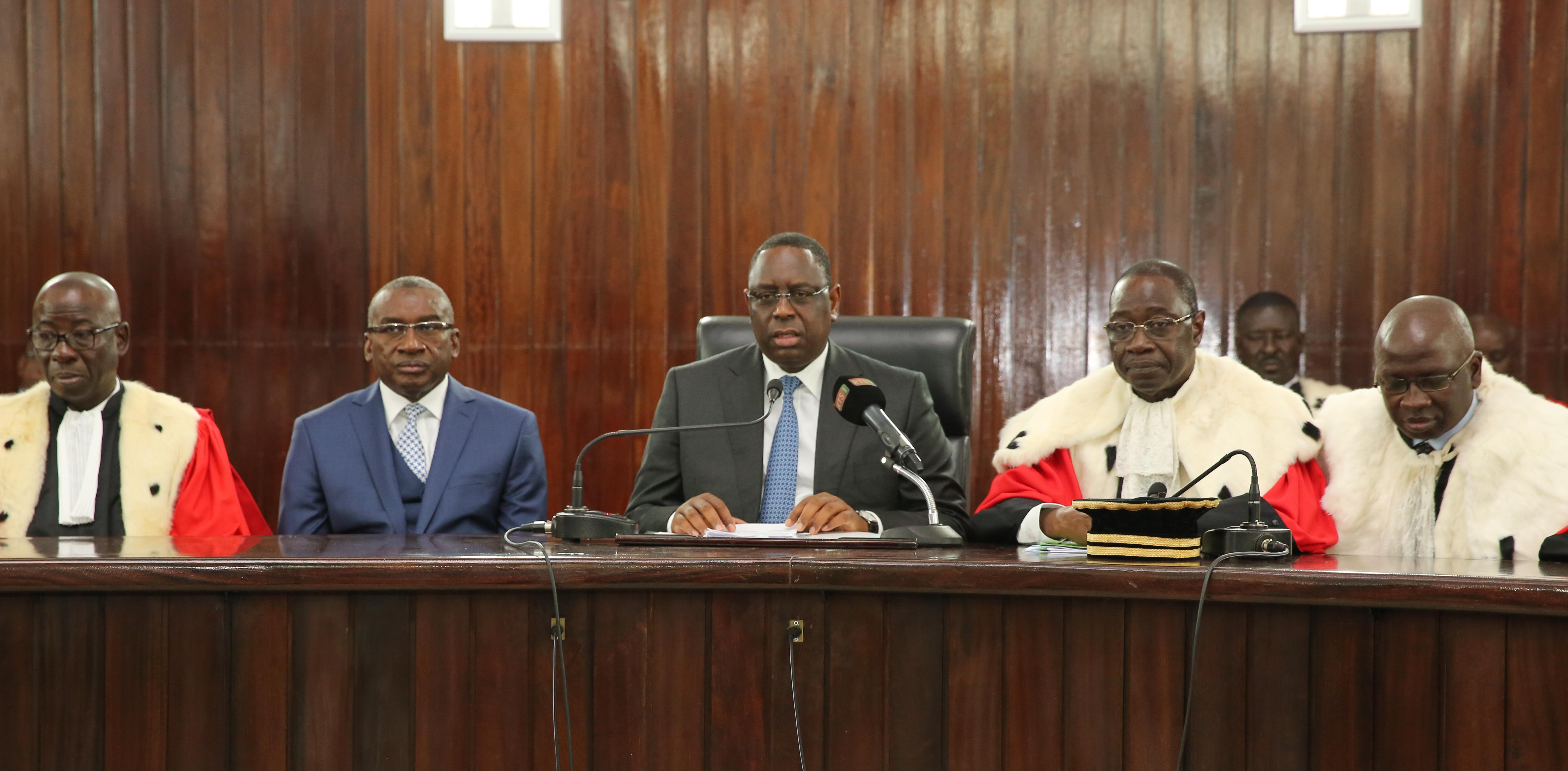 L'intégralité du discours du Pr. Macky Sall lors de la rentrée solennelle des Cours et tribunaux