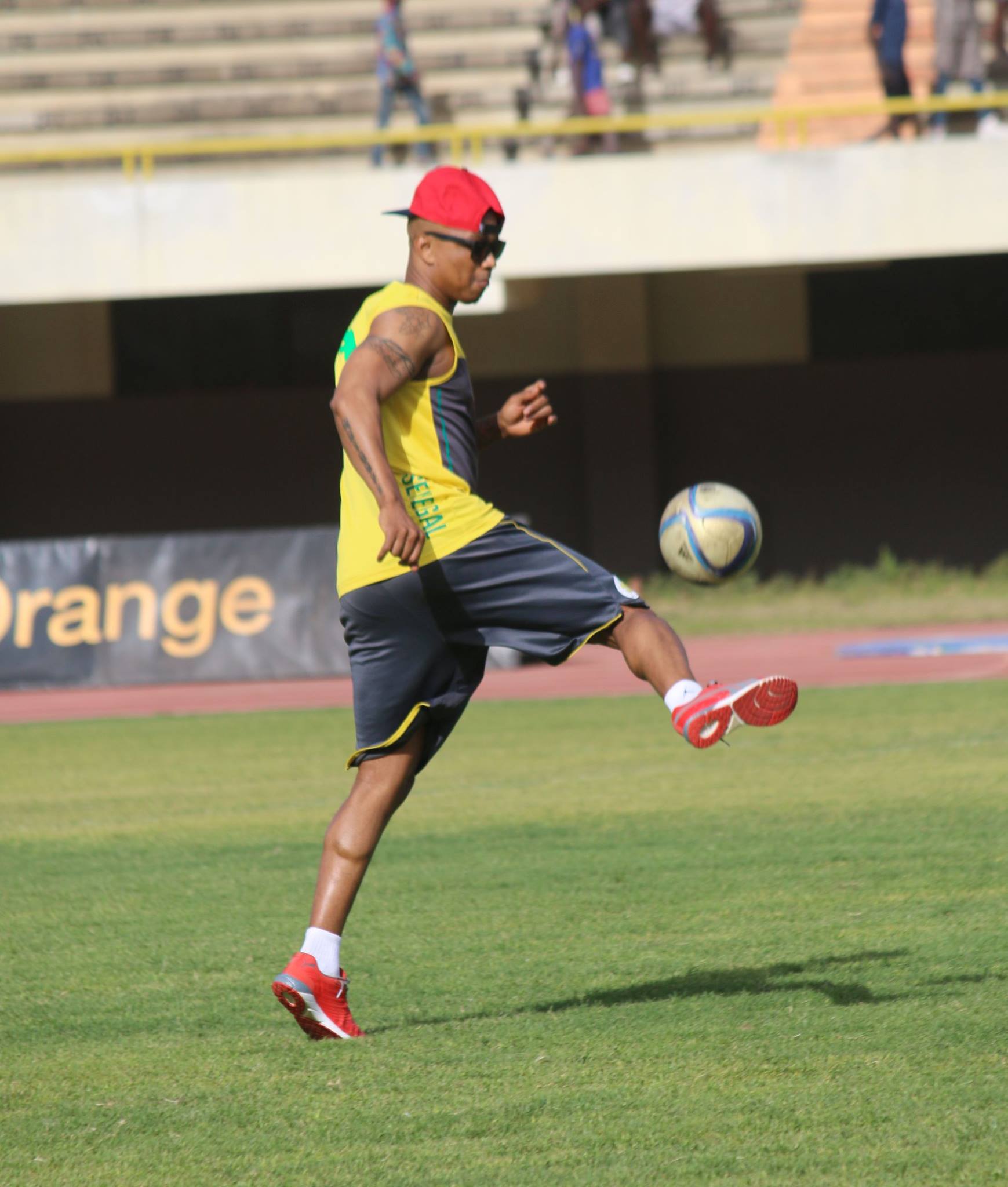 Elhaj Diouf, star à l'entrainement des "Lions"