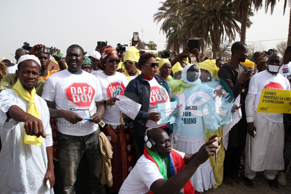 Manifestation à Dakar contre le régime de Yaya Jammeh (images)