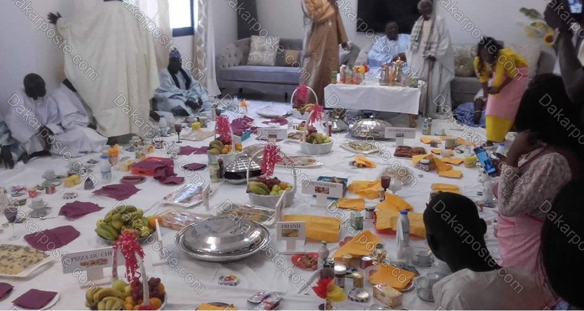 Mariage de deux célébrités/  Cheikh Seydina Saliou fils de Cheikh Béthio Thioune se marie avec le mannequin de renom Henriette Barboza... Cette dernière reçoit une dot de ...5.000.000 cfa et deux parures en or serties de diamant...(IMAGES EXCLUSIVES)