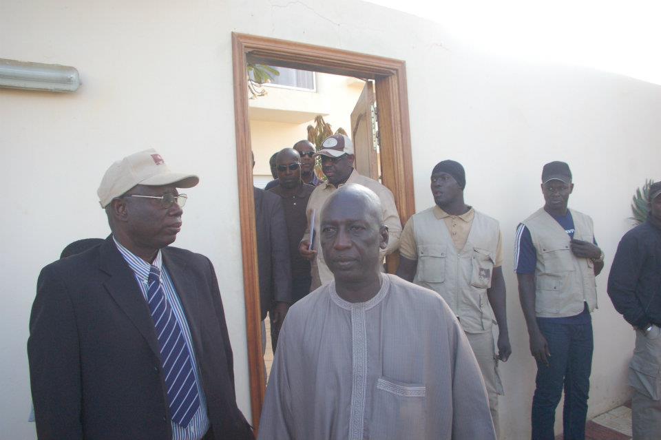 Cheikh Mbacké Sakho accompagnant son ami et mentor,Macky Sall alors candidat à la Présidentielle 2012