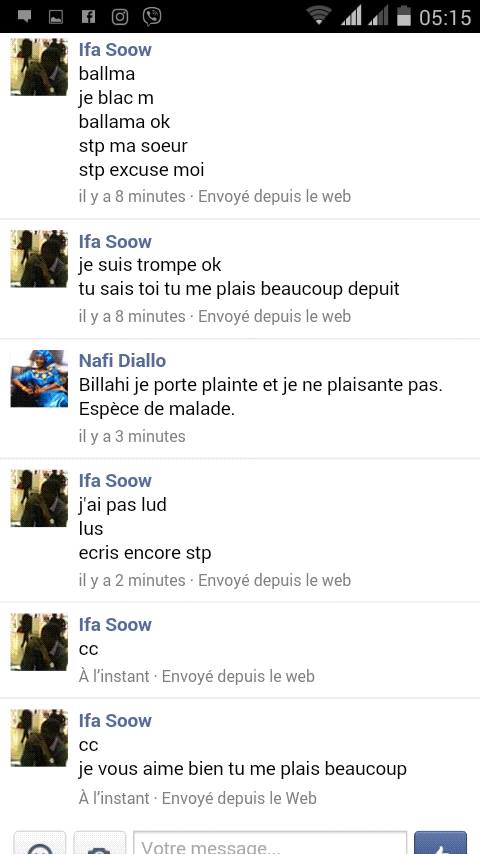 Nafy Diallo du PDS menace de porter plainte contre un certain Ifa Soow, qui lui montre son ...zizi