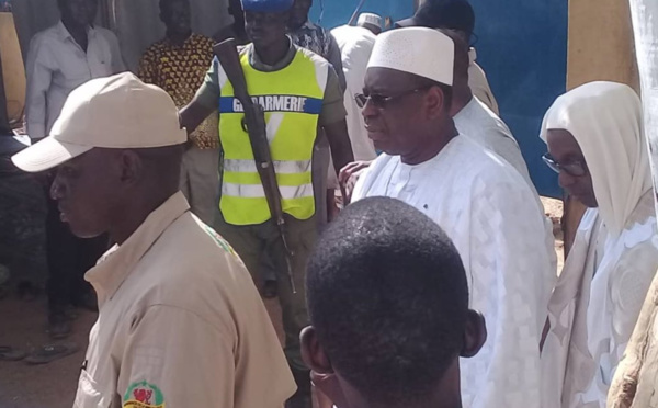 Les images de l’arrivée du président Macky Sall au Daaka de Médina Gounass…