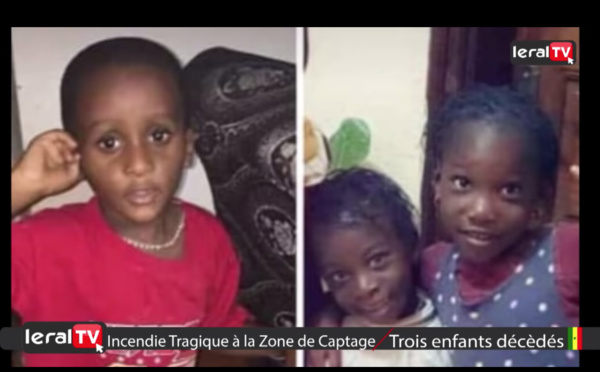 Voici les enfants décédés dans l'incendie tragique à la Zone de Captage