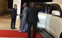 Le Président Macky Sall à son arrivée au Palais de Koulouba pour le dîner des Chefs d'État