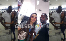 (02 photos + Vidéo) Regardez l’arrivée de Malika la femme de Assane Diouf à Dakar