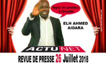 Revue de presse d’Ahmet Aïdara du 26 juillet