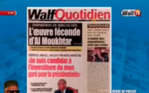 Revue de presse (Français) Walf TV du Jeudi 09 août 2018