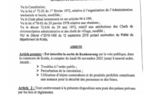 KOLDA : Le préfet signe un arrêté interdisant le "kankourang".