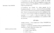 Présidentielle 2024 : Le Conseil Constitutionnel entérine la liste définitive des 19 candidats