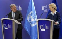 Le secrétaire général de l'ONU en visite à Bruxelles