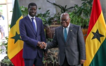 LE PRÉSIDENT BASSIROU DIOMAYE FAYE EST ARRIVÉ À ACCRA CE MATIN