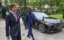 En images, l'arrivée du Président de la République, SEM Bassirou Diomaye Faye, au Quai d'Orsay