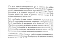 Une manifestation [au Sénégal] crée la panique » au Burkina, les autorités publient un communiqué pour dénoncer