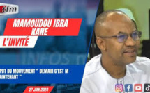 L'invité d'infos matin en wolof | Mamoudou Ibra KANE - Pdt du mouvement "demain c'est maintenant"
